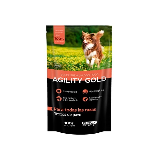 [154247] POUCH AGILITY PERRO PAVO 100 GR